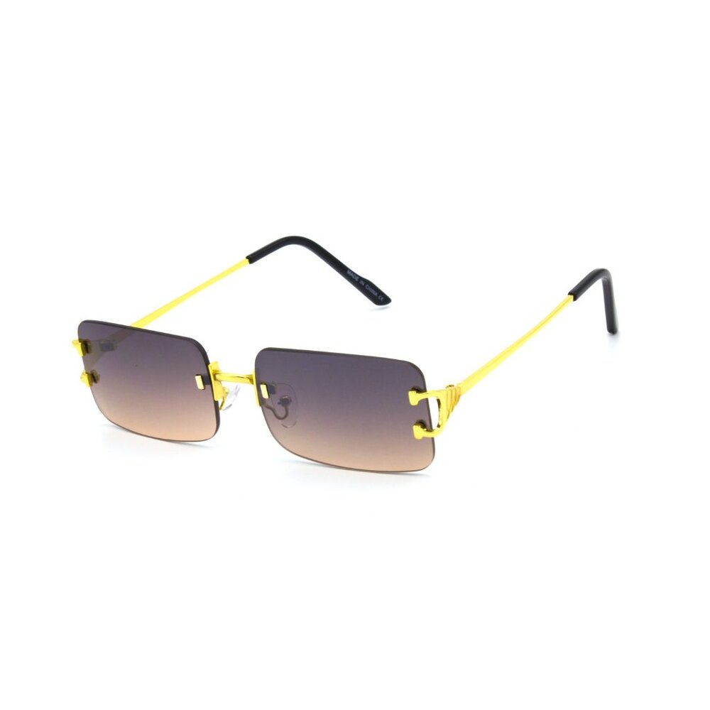 Men Sunglasses Brown Tea Lens Hip Hop Street Fashion Retro Vintage Lentes Gafas‎